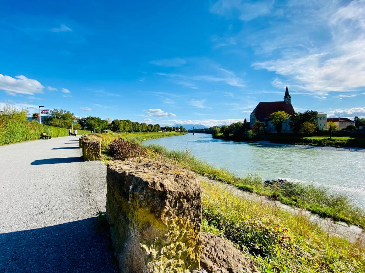 Ferienwohnung An Der Romantischen Salzachschleife Naehe Salzburg 劳芬 外观 照片